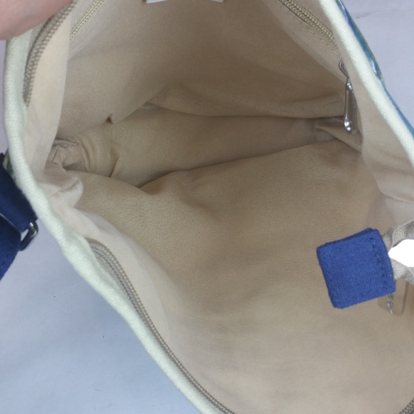 Caribbean Joe Canvas Tropical Crossbody Bag EUC - Picture 5 of 9